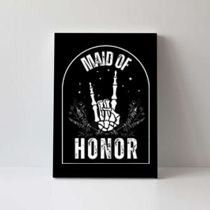 Maid Of Honor Wedding Brial Fun Rock Style Canvas