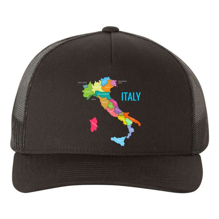 Map Of Italy Yupoong Adult 5-Panel Trucker Hat