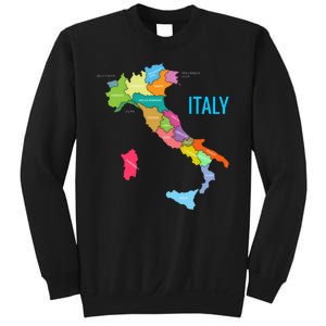 Map Of Italy Sweatshirt