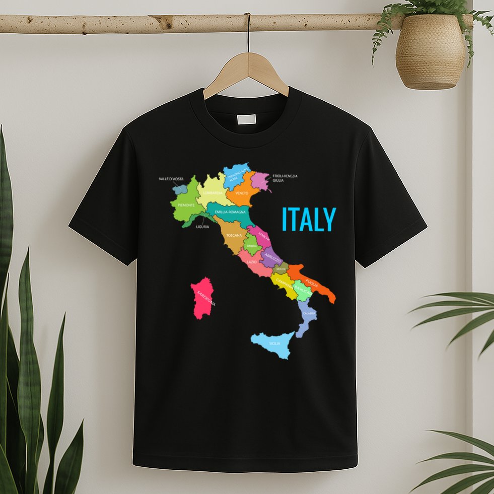Map Of Italy T-Shirt