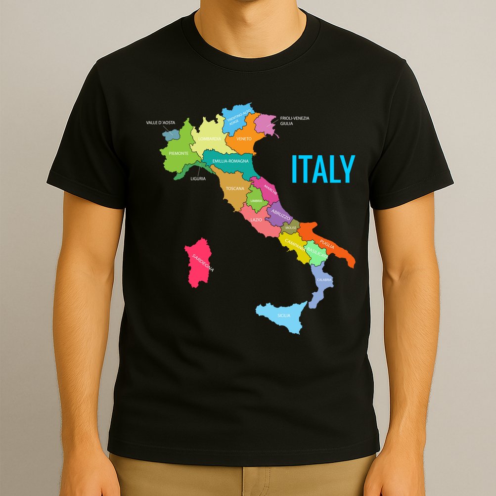 Map Of Italy T-Shirt