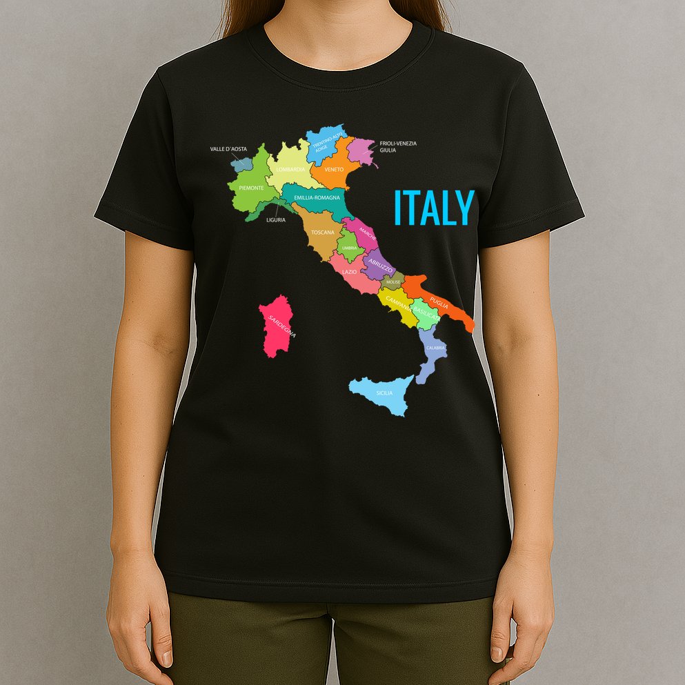 Map Of Italy T-Shirt
