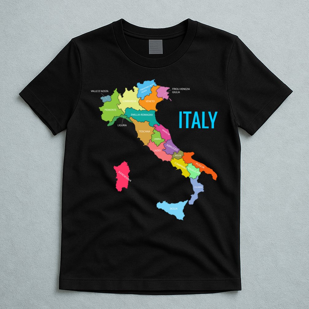 Map Of Italy T-Shirt