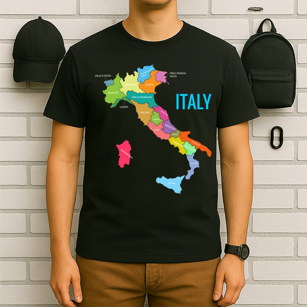 Map Of Italy T-Shirt