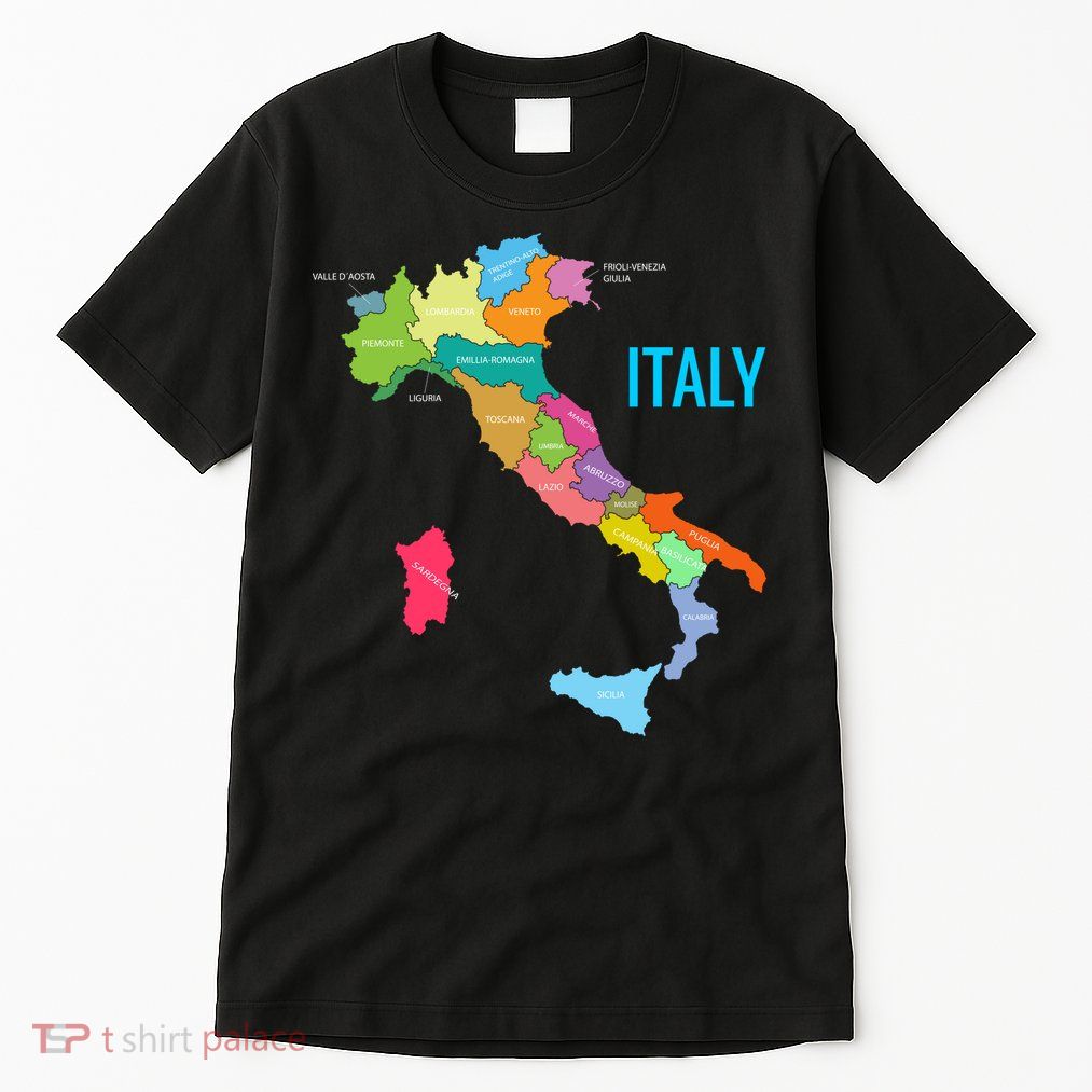Map Of Italy Tall T-Shirt