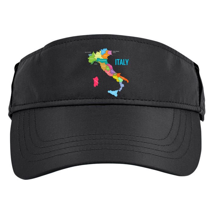 Map Of Italy Adult Drive Performance Visor