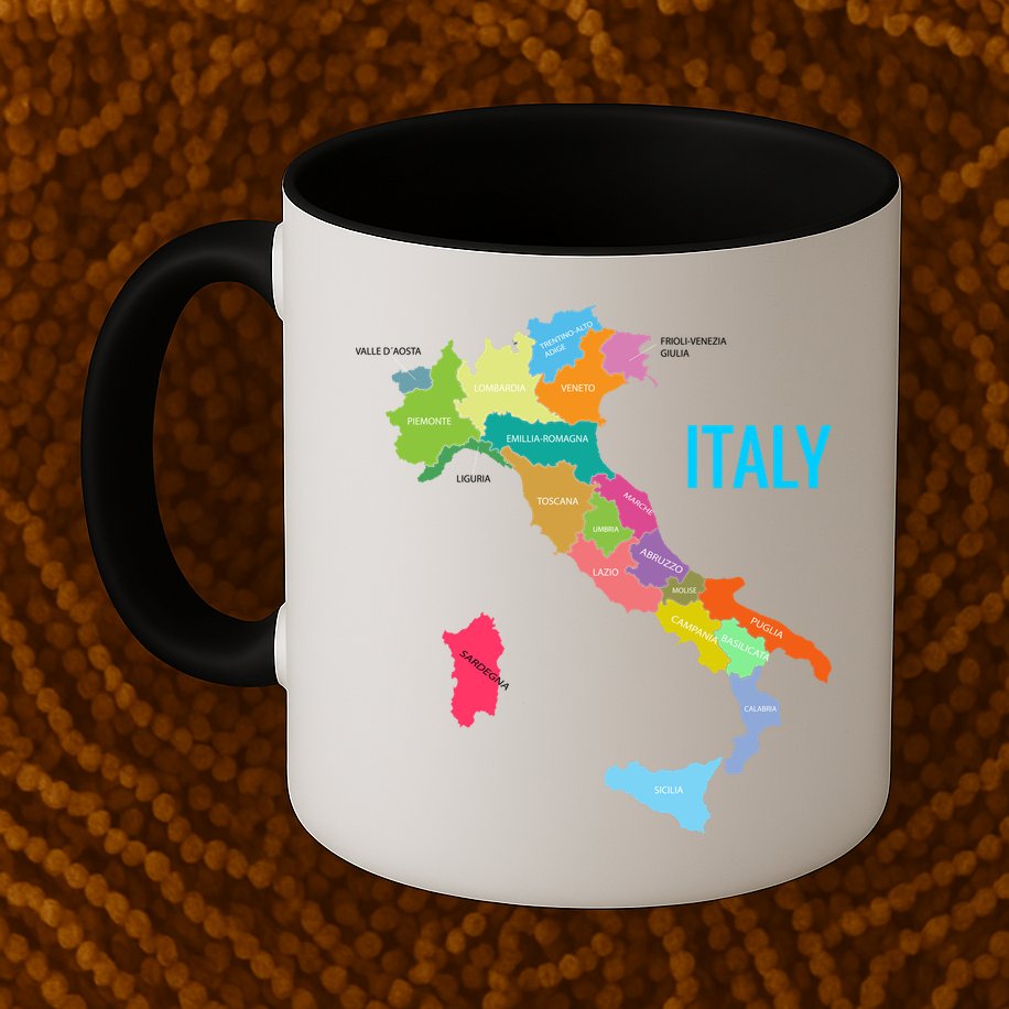 Map Of Italy Mug