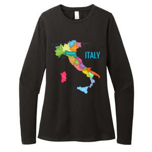 Map Of Italy Womens CVC Long Sleeve Shirt