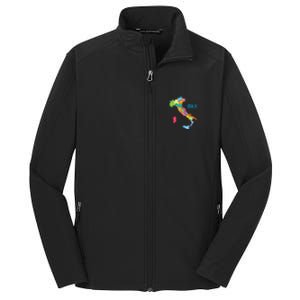 Map Of Italy Core Soft Shell Jacket