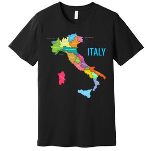 Map Of Italy Premium T-Shirt