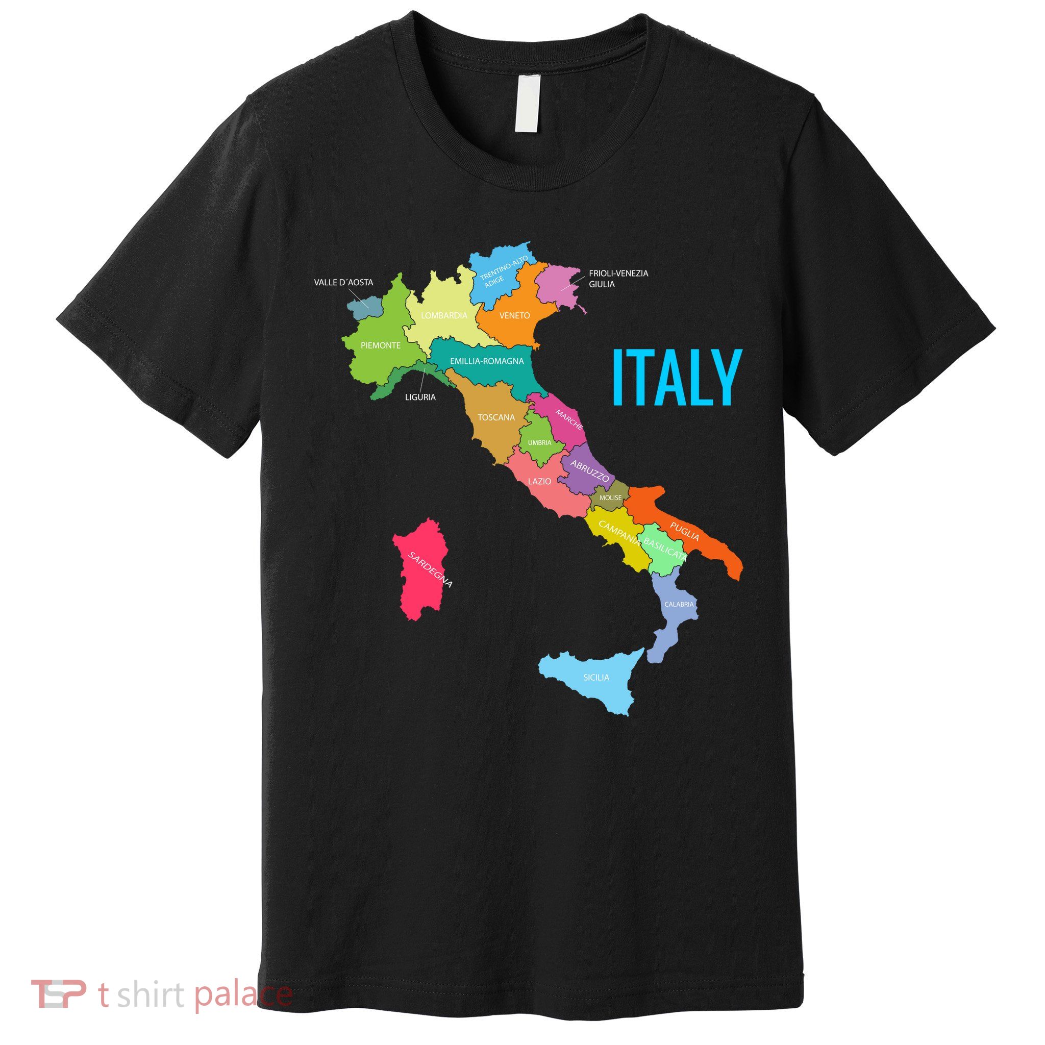 Map Of Italy Premium T-Shirt