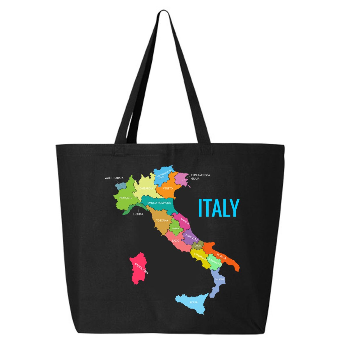 Map Of Italy 25L Jumbo Tote