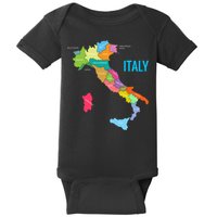 Map Of Italy Baby Bodysuit