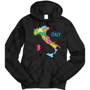 Map Of Italy Tie Dye Hoodie