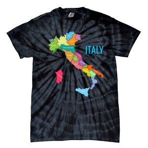 Map Of Italy Tie-Dye T-Shirt