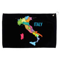 Map Of Italy Grommeted Golf Towel