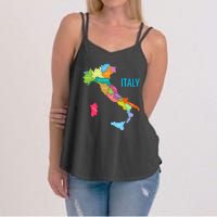 Map Of Italy Women's Strappy Tank