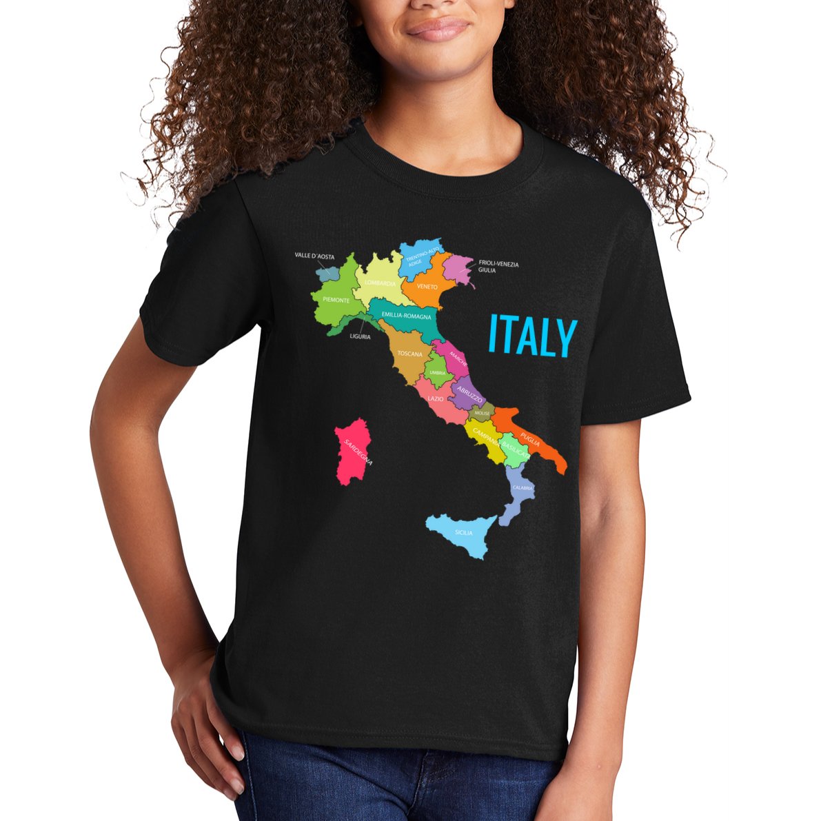 Map Of Italy Kids T-Shirt