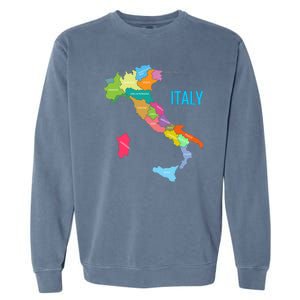 Map Of Italy Garment-Dyed Sweatshirt