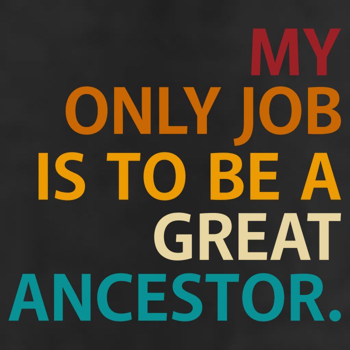 My Only Job Is To Be A Great Ancestor. Premium Pullover Hoodie
