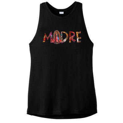 Madre Our Lady Virgen De Guadalupe Abuela Latina Mexican Ladies PosiCharge Tri-Blend Wicking Tank