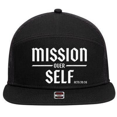 Mission Over Life Acts 2024 7 Panel Mesh Trucker Snapback Hat