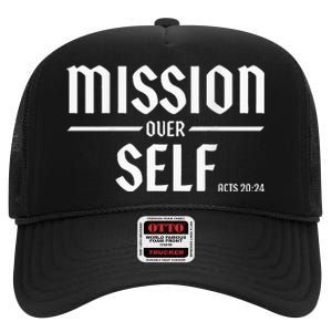 Mission Over Life Acts 2024 High Crown Mesh Back Trucker Hat