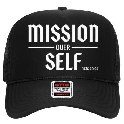 Mission Over Life Acts 2024 High Crown Mesh Back Trucker Hat