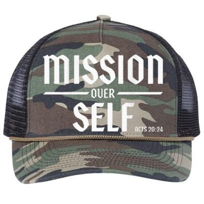 Mission Over Life Acts 2024 Retro Rope Trucker Hat Cap