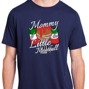 Mommy Of Little Meatball Italian Theme 1st Birthday Italy Adult ChromaSoft Performance T-Shirt