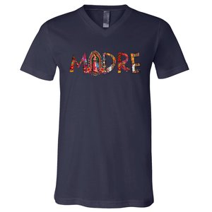 Madre Our Lady Virgen De Guadalupe Abuela Latina Mexican V-Neck T-Shirt