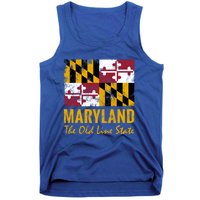 Maryland Old Line State Vintage Flag Funny Gift Tank Top