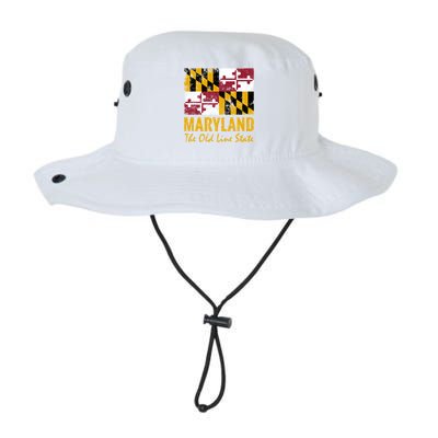 Maryland Old Line State Vintage Flag Funny Gift Legacy Cool Fit Booney Bucket Hat