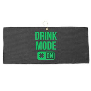 Mode On Lucky Shamrock St Patrick's Day Gift Large Microfiber Waffle Golf Towel