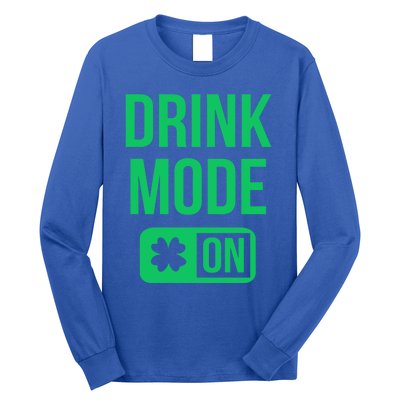 Mode On Lucky Shamrock St Patrick's Day Gift Long Sleeve Shirt