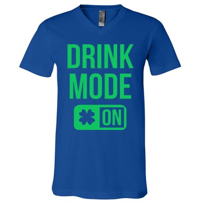 Mode On Lucky Shamrock St Patrick's Day Gift V-Neck T-Shirt