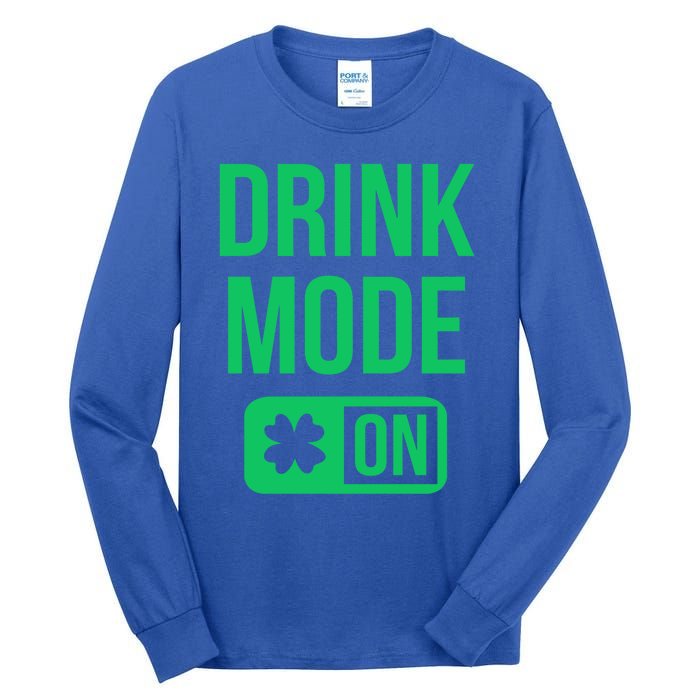 Mode On Lucky Shamrock St Patrick's Day Gift Tall Long Sleeve T-Shirt