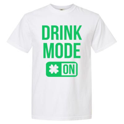 Mode On Lucky Shamrock St Patrick's Day Gift Garment-Dyed Heavyweight T-Shirt