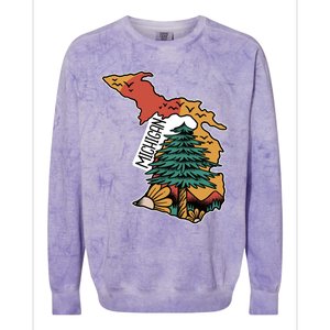 Michigan Outdoor Life Colorblast Crewneck Sweatshirt