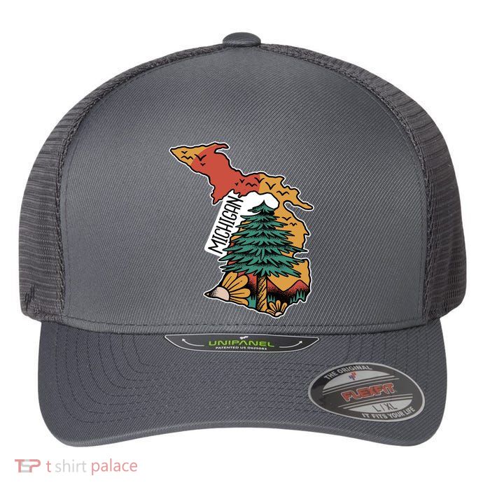 Michigan Outdoor Life Flexfit Unipanel Trucker Cap