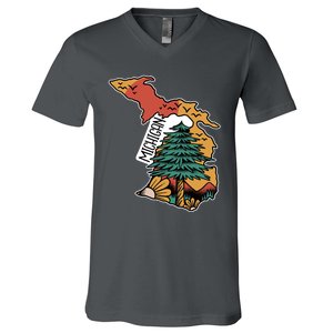 Michigan Outdoor Life V-Neck T-Shirt