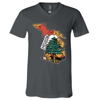 Michigan Outdoor Life V-Neck T-Shirt