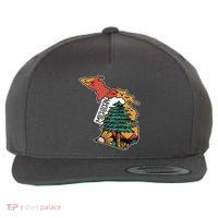 Michigan Outdoor Life Wool Snapback Cap