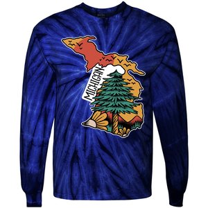 Michigan Outdoor Life Tie-Dye Long Sleeve Shirt