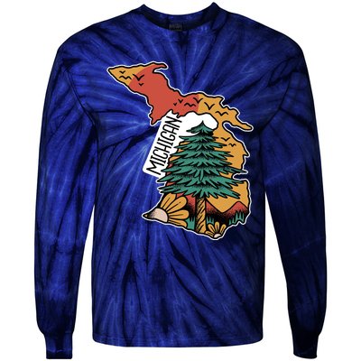 Michigan Outdoor Life Tie-Dye Long Sleeve Shirt