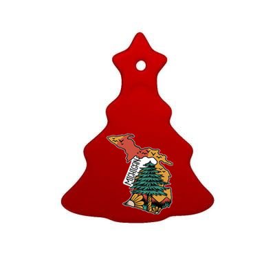 Michigan Outdoor Life Ceramic Tree Ornament