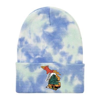 Michigan Outdoor Life Tie Dye 12in Knit Beanie