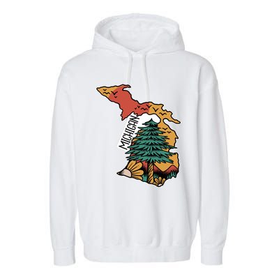 Michigan Outdoor Life Garment-Dyed Fleece Hoodie