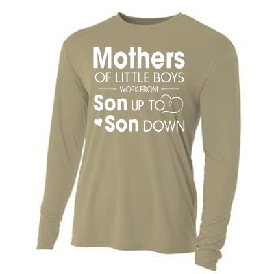 Mothers Of Litter Boys Work From Son Up To Son Down Son Cooling Performance Long Sleeve Crew