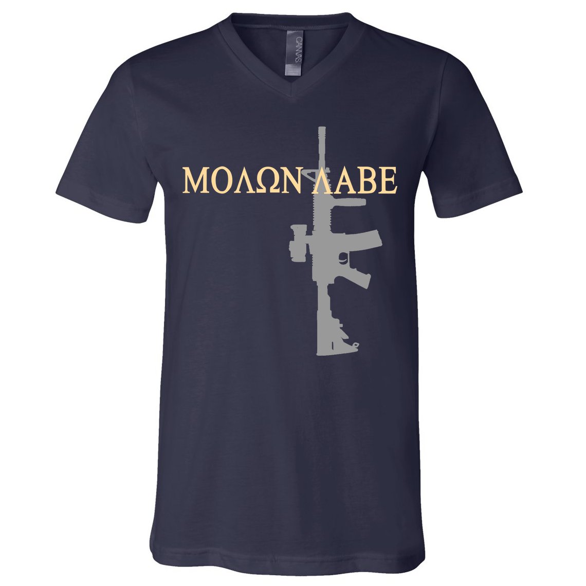Molon Labe - Greek - Come and Take V-Neck T-Shirt